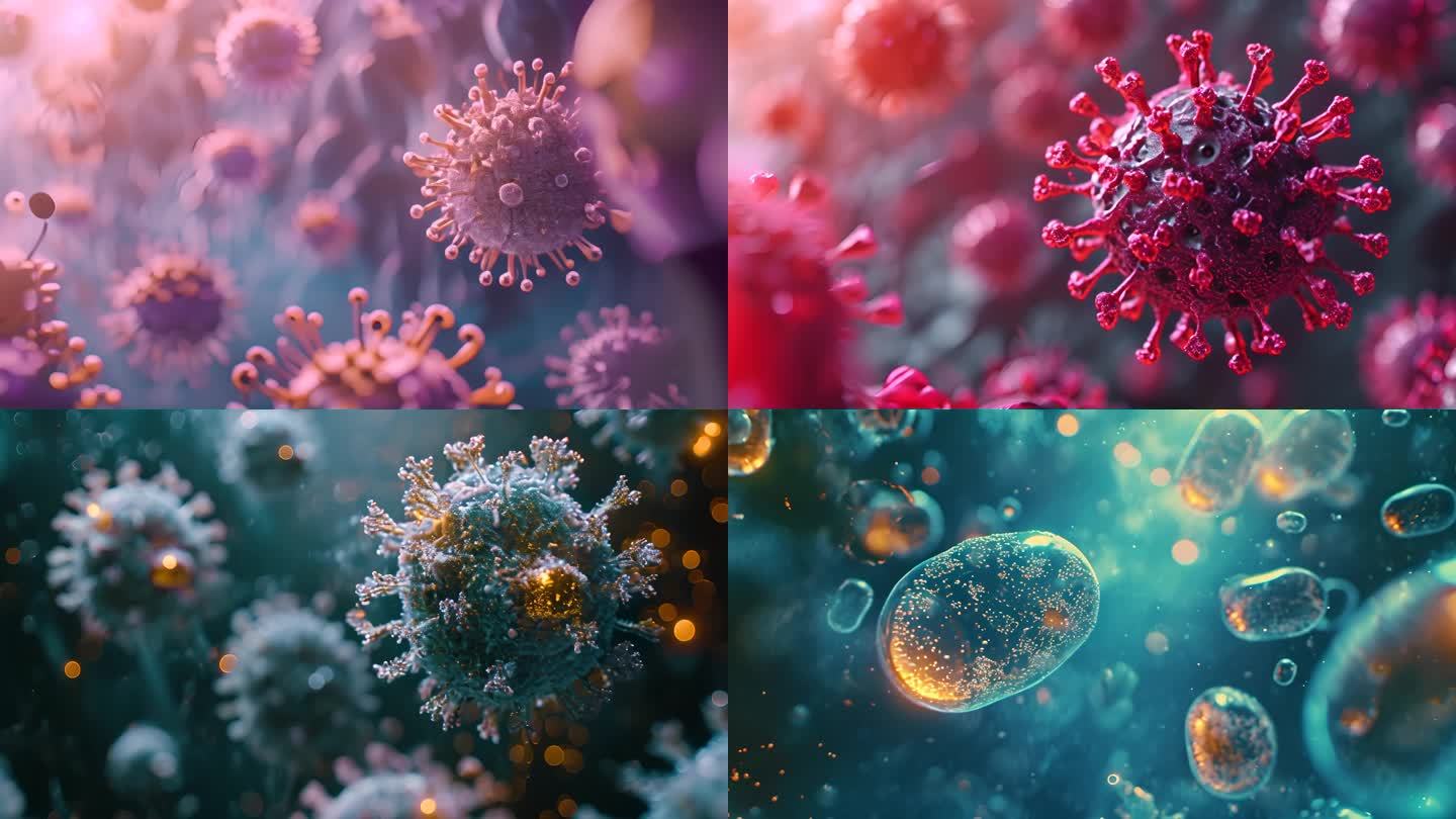 癌细胞诡异病毒变异细菌微生物