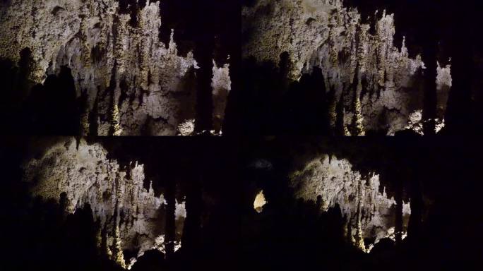 新墨西哥州喀斯特洞穴中的钟乳石和石笋