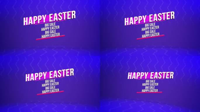 复活节快乐销售蓝色和紫色的背景