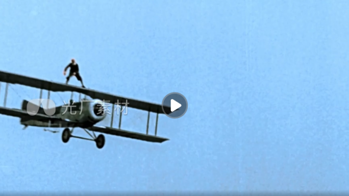 人类早期飞机发明试验影像