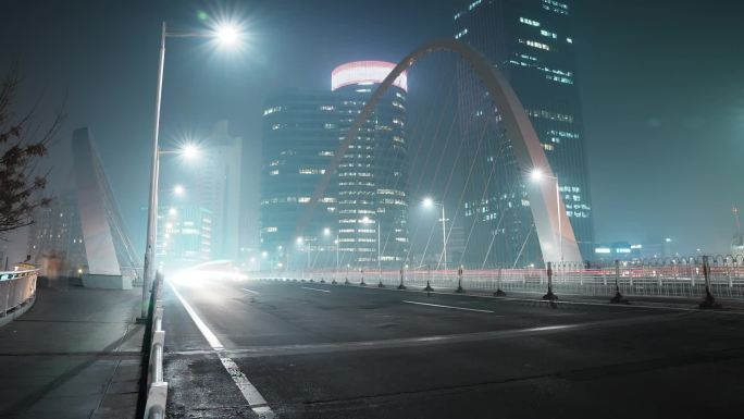 【城市延时摄影4k】天津 大沽桥