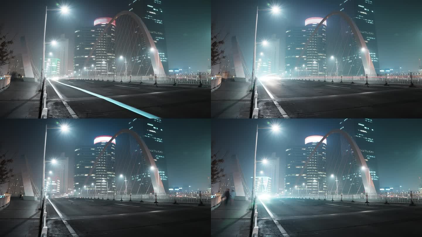 【城市延时摄影4k】天津 大沽桥