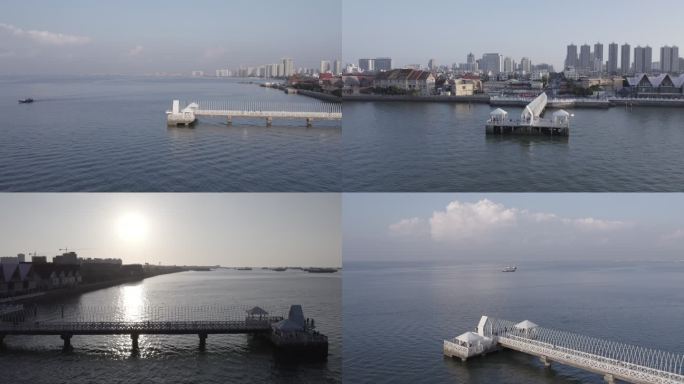 北海 外沙 4K 航拍 大海 海景 海边