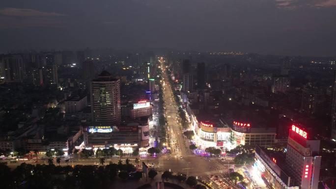 北海 航拍 延迟摄影 城市夜景