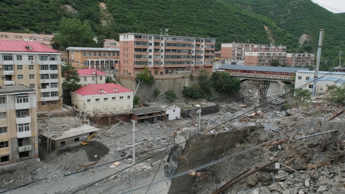 北京门头沟暴雨洪水之后受灾村庄真实现场4