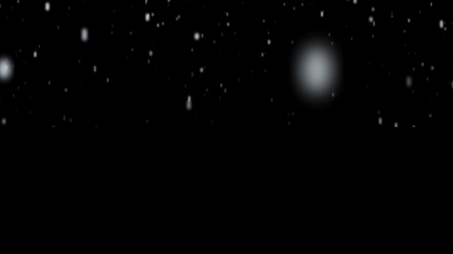 雪雨动画降雨下降透明背景与alpha通道