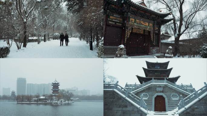 古建筑雪景