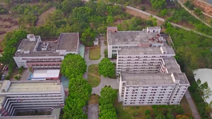 航拍揭阳学院 大学校园航拍