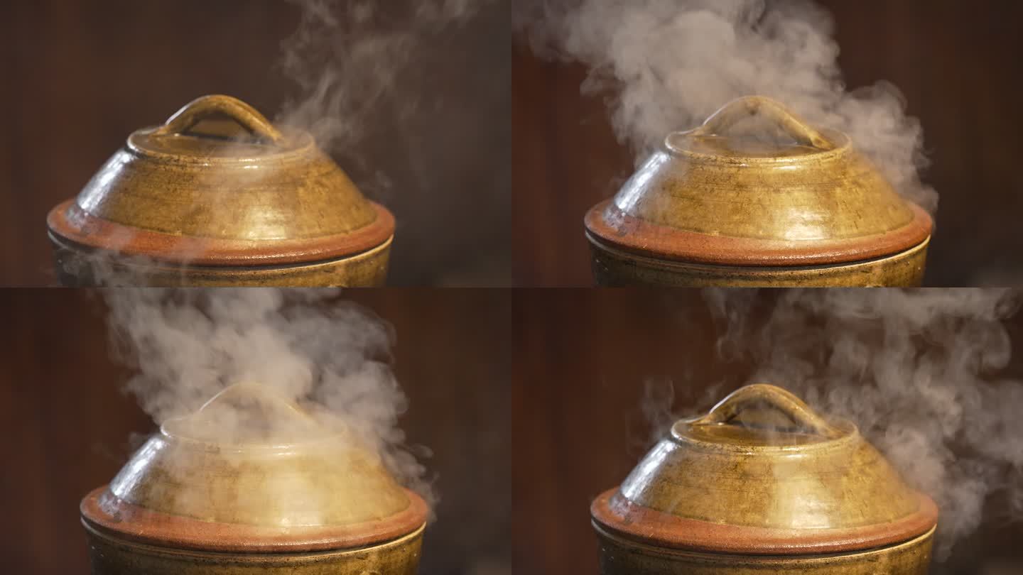 土锅 温暖的农村厨房 炊烟 烟火