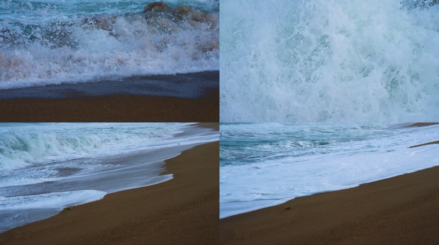 海滩浪花-高速摄影