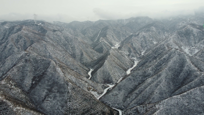山脉-雪山-海平面-中国死海航拍四大盐湖