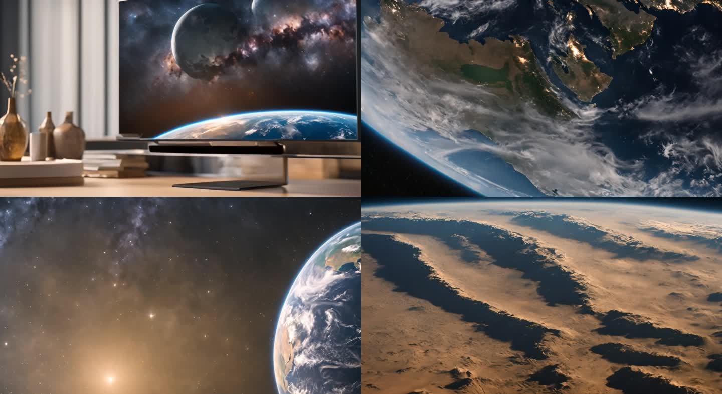 宇宙中的地球的视频
