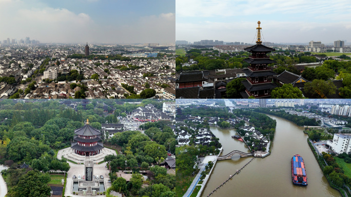 苏州姑苏城寒山寺京杭大运河