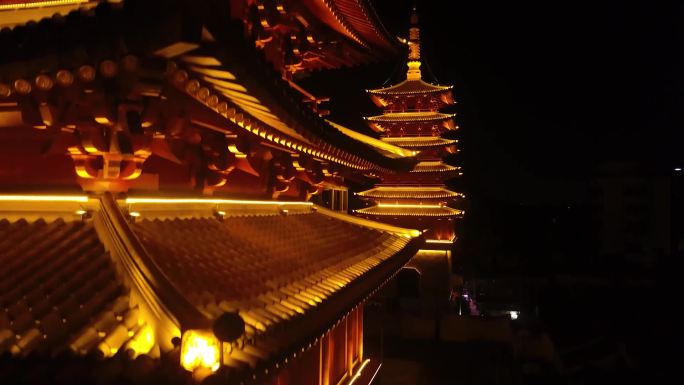 航拍揭阳双峰寺 双峰古寺