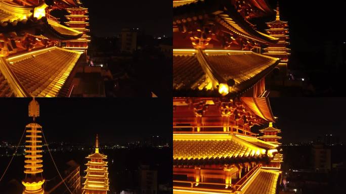 航拍揭阳双峰寺 双峰古寺