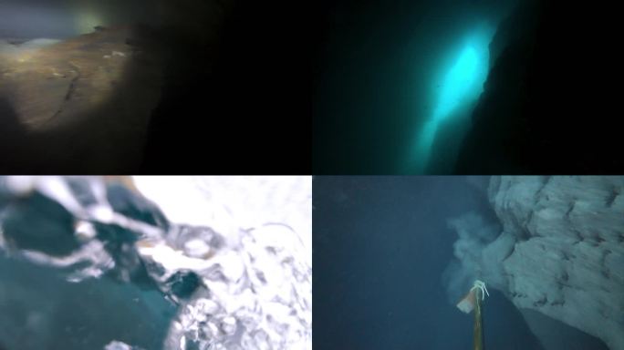 水下峡谷窒息探险自由潜水水下世界广西文旅