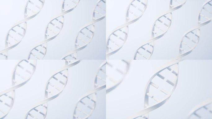 DNA与生物科技概念动画3D渲染