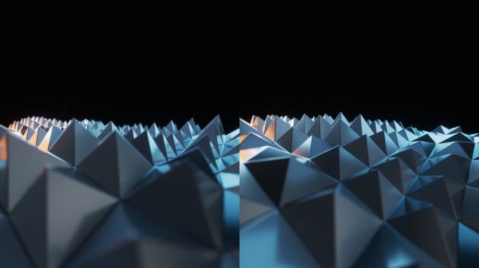 三角形创意几何体背景3D渲染