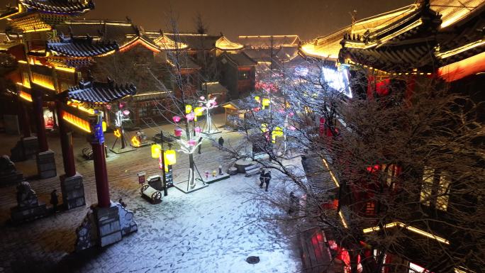 驻马店皇家驿站雪景