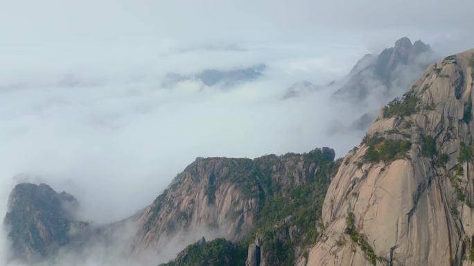 黄山风景区唯美风景视频素材航拍