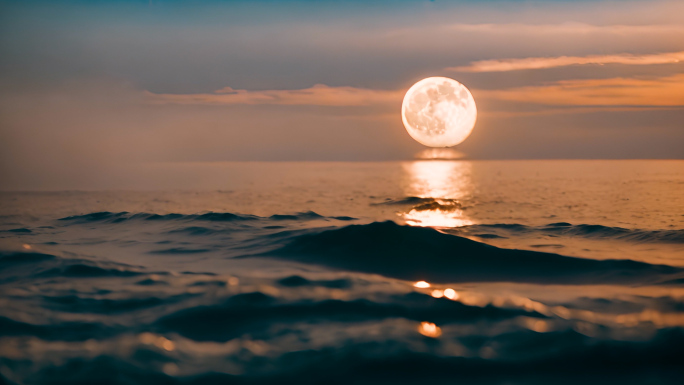 【10组】海上月亮  海上明月 夜月海浪