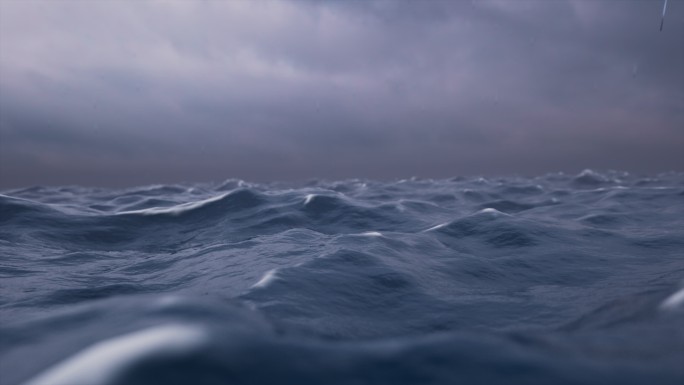 暴风雨中的海浪