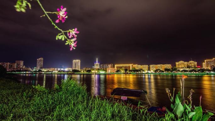 揭阳夜景延时 揭阳榕江夜景 揭阳宣传片