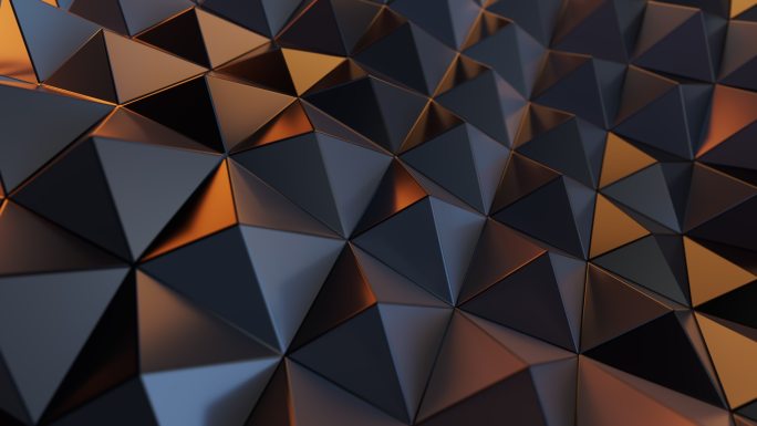 三角形创意几何体背景3D渲染