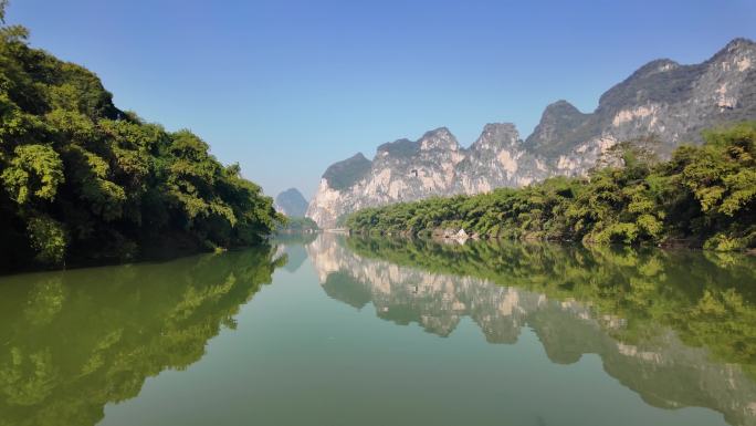 宁明花山岩画明江风光1