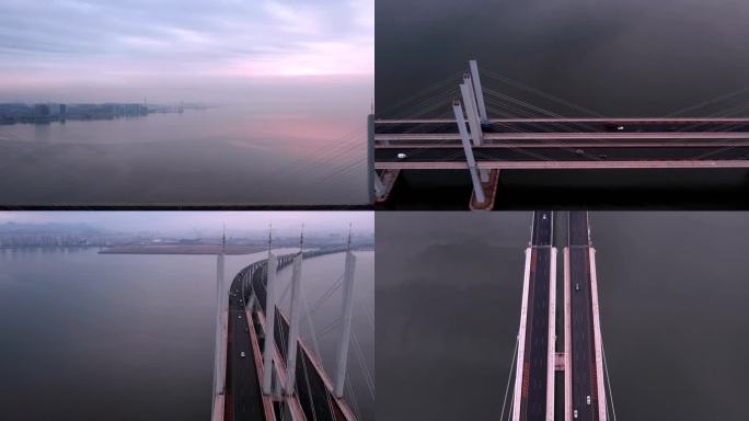 青岛胶州湾跨海大桥航拍4k