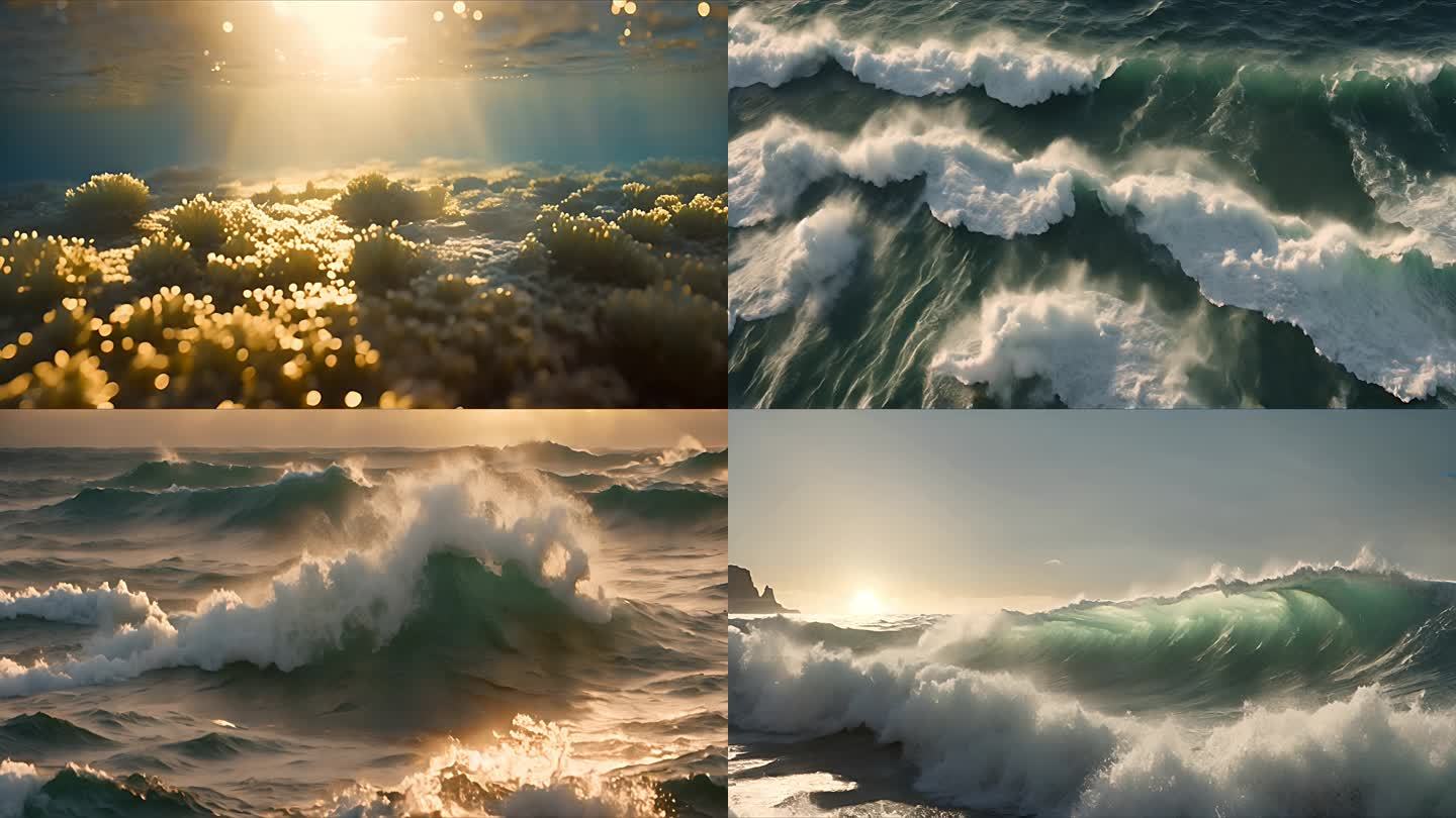 海浪 浪花 海洋