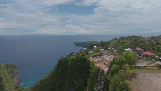 4K航拍巴厘岛佩尼达岛精灵沙滩