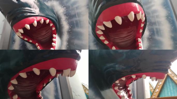 成都极地海洋公园-鲨鱼塑像
