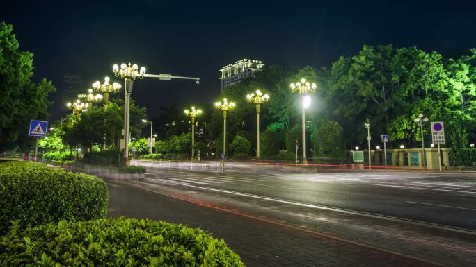 揭阳榕城夜景 交通运输 夜景车流