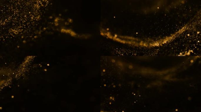 金色粒子金沙光斑背景板氛围X