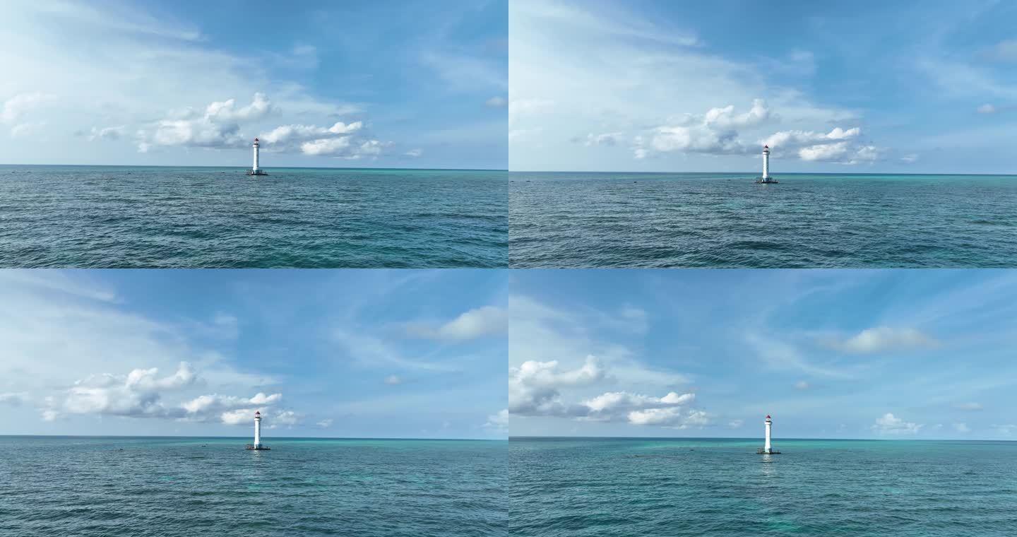 海洋背景视频南海西沙北礁2