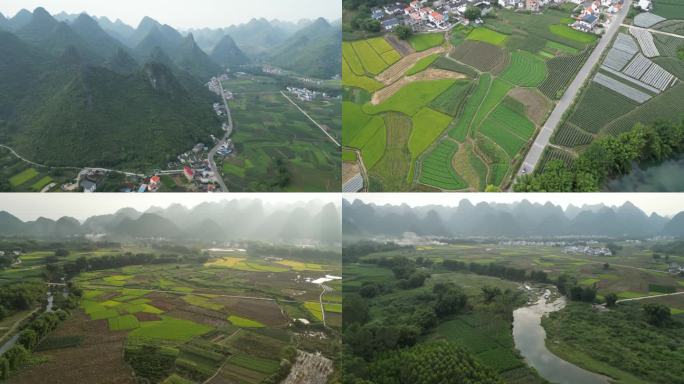 农业乡村土地庄稼田园风景