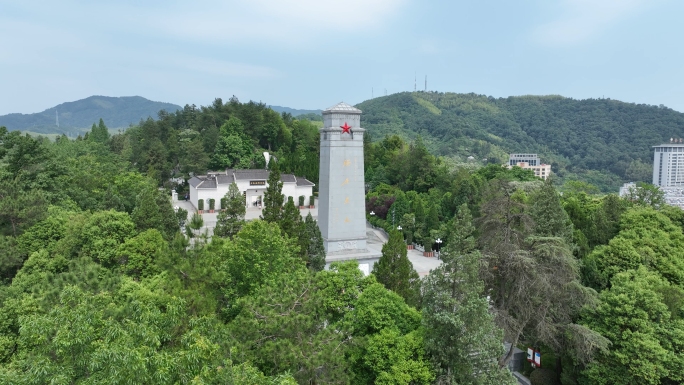 【4K】航拍金寨红军广场大别山革命根据地