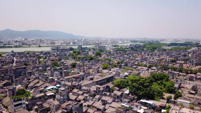 航拍揭阳古城 揭阳市榕城区航拍