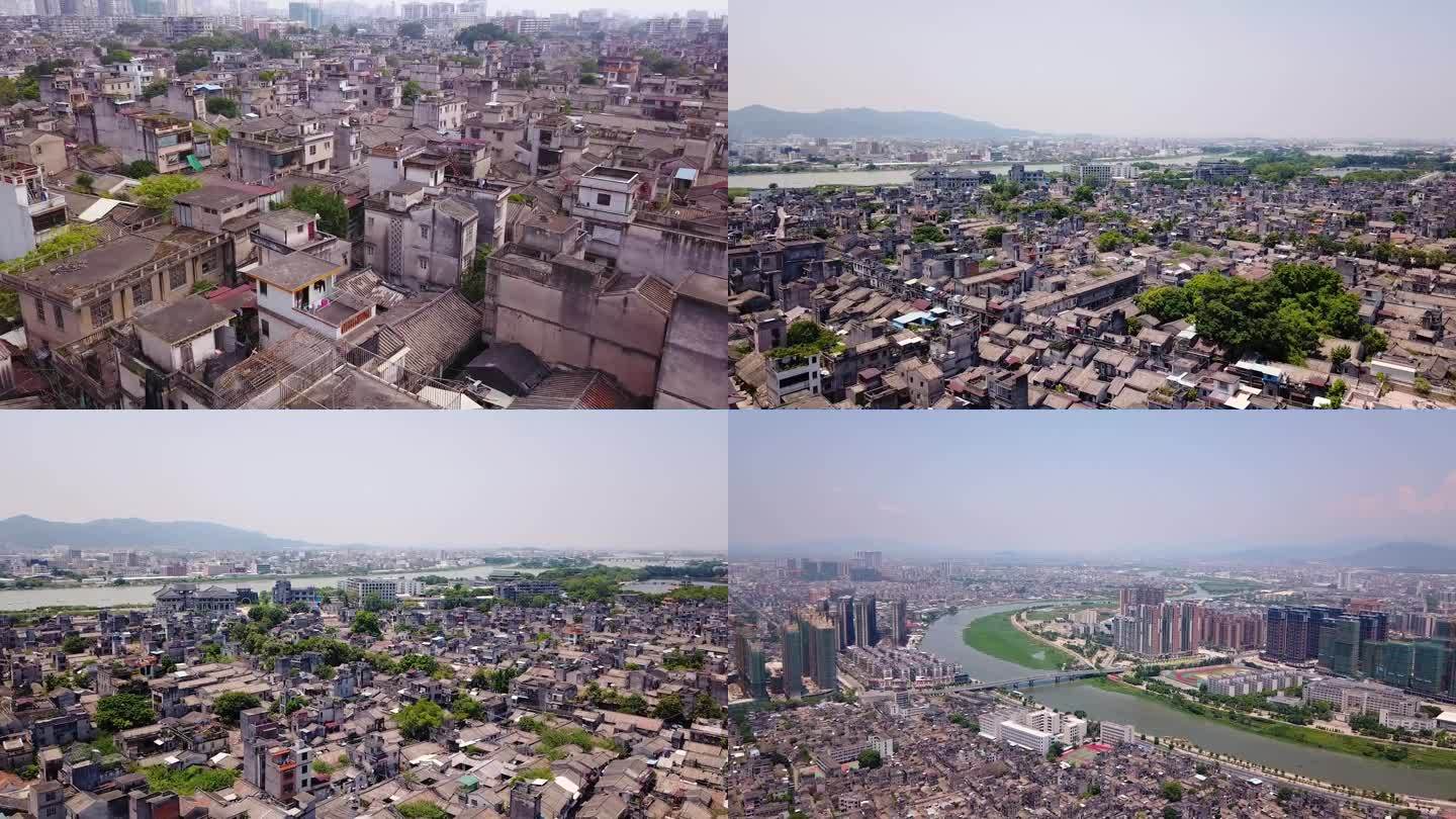 航拍揭阳古城 揭阳市榕城区航拍