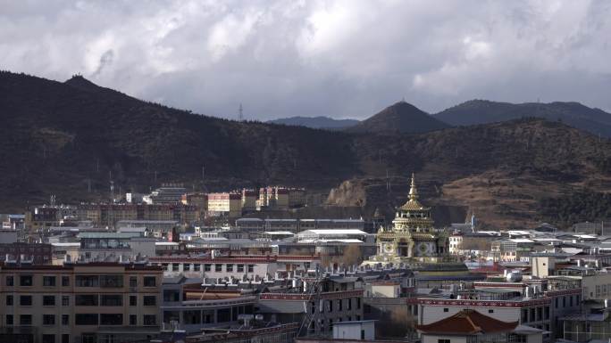 香格里拉城市延时摄影