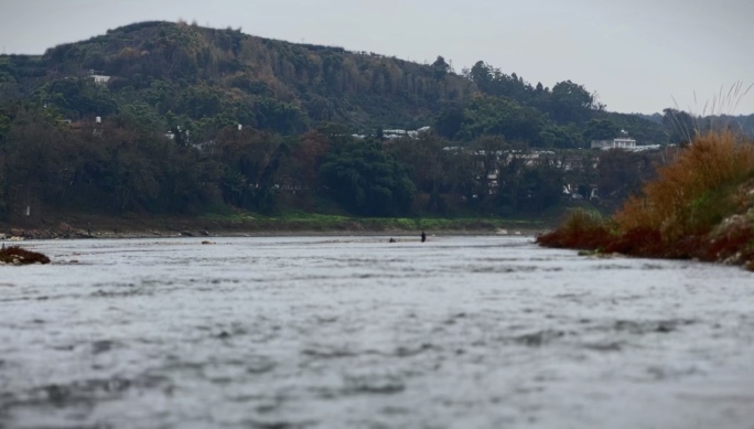 岷江河流江口故乡风景