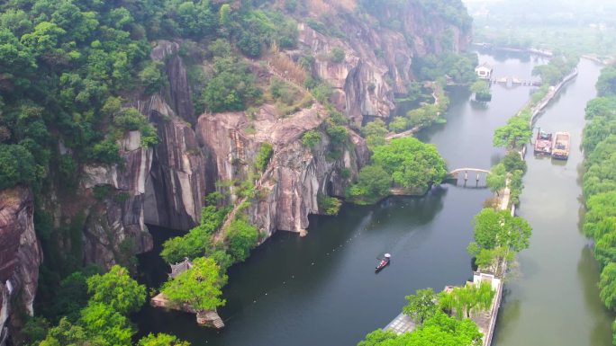 绍兴东湖航拍 东湖风景区