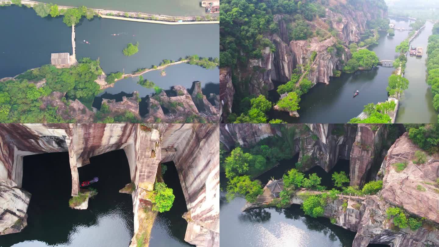 绍兴东湖航拍 东湖风景区