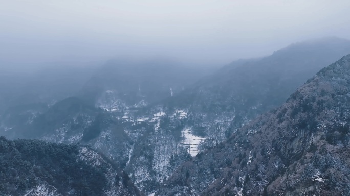 雪后秦岭