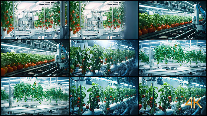 先进蔬菜种植农场 无土栽培 未来农业机械