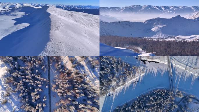 新疆阿勒泰雪景