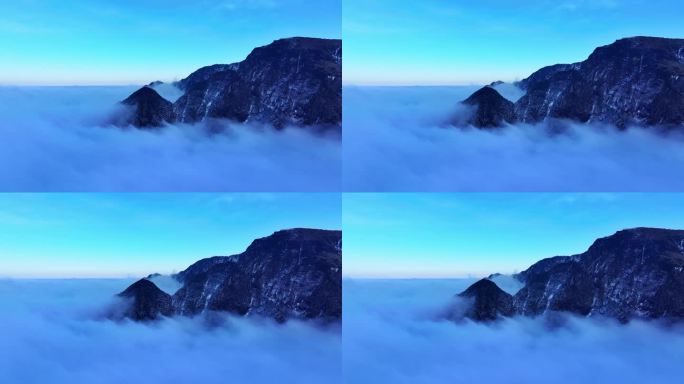 云雾缭绕的仙山