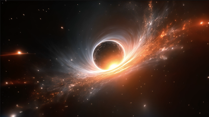 宇宙黑洞吞噬万物