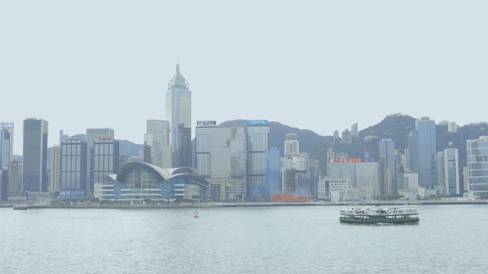 香港建筑 轮渡 天星小轮 维多利亚港